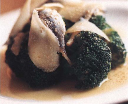 Broccoli with Warm Anchovy Dressing from Great British Chefs 2 by Adam Robinson