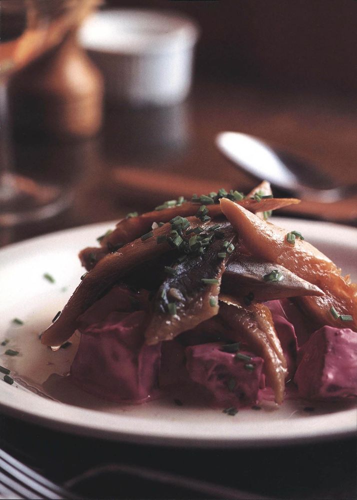 Smoked Herring and Roast Beetroot Salad from Great British Chefs 2 by Adam Robinson