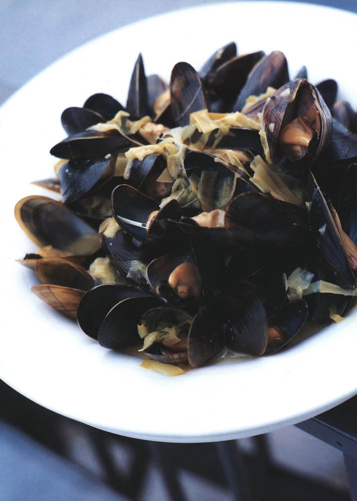 Mouclade with Leeks from Great British Chefs 2 by Rick Stein