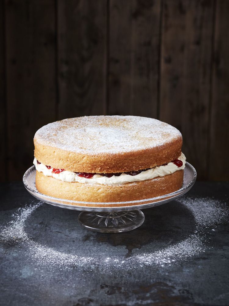 Victoria Sponge from Great British Vegan: Simple, plant-based recipes to cook the nation's favourite dishes by Aimee Ryan
