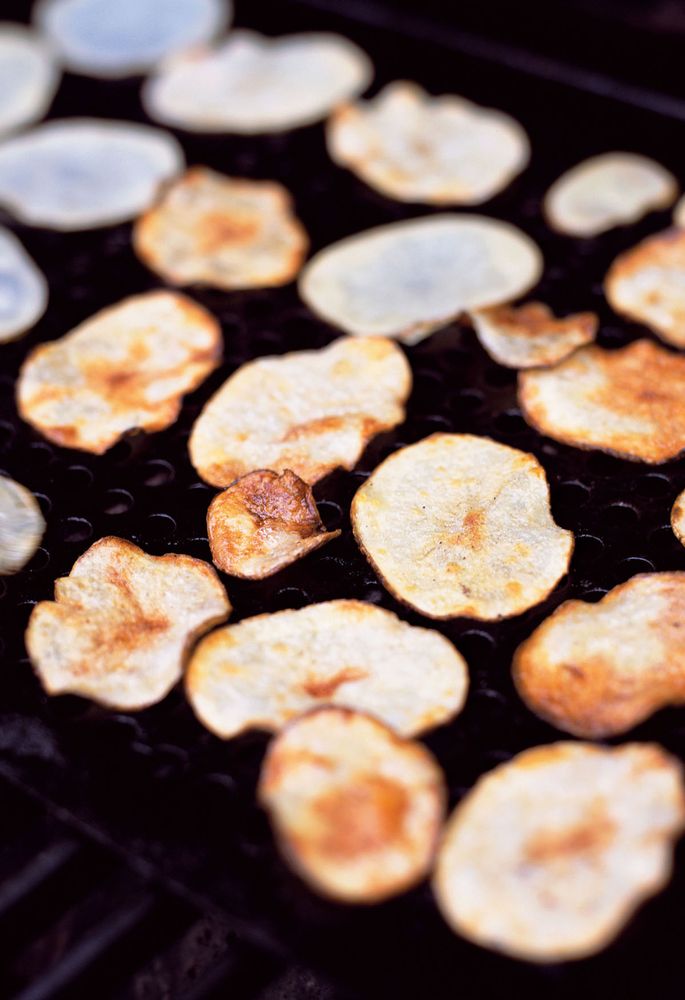 Grilled Potato Chips from Mastering the Grill The Owner's Manual for