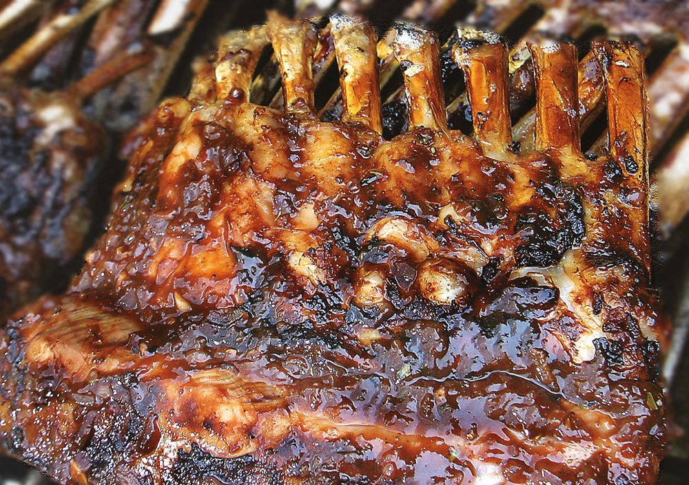 Denver Minted Lamb Ribs from The Ultimate Guide to Grilling by Rick Browne