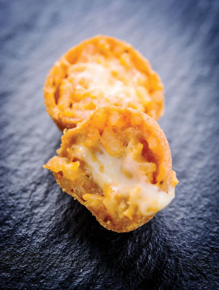 Arancine Pomodoro e Mozzarella from 4 Grosvenor Square by Danilo Cortellini