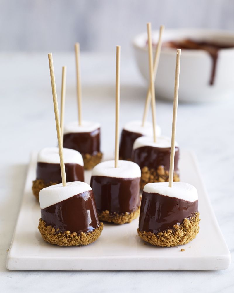 ChocolateDipped, Graham CrackerRolled Mallows from Guittard Chocolate