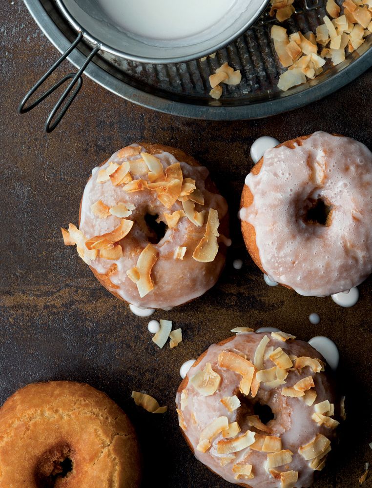 Coconut Doughnuts from The Doughnut Cookbook Delicious Recipes for