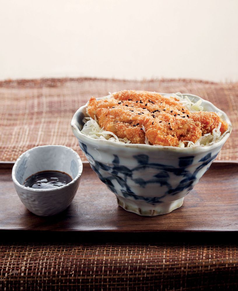 Miso Pork Cutlet Don from Donburi Delightful Japanese Meals in a Bowl