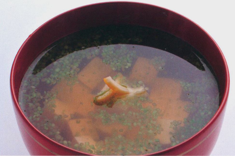 Clear tofu soup from Dashi and Umami The Heart of Japanese cuisine by