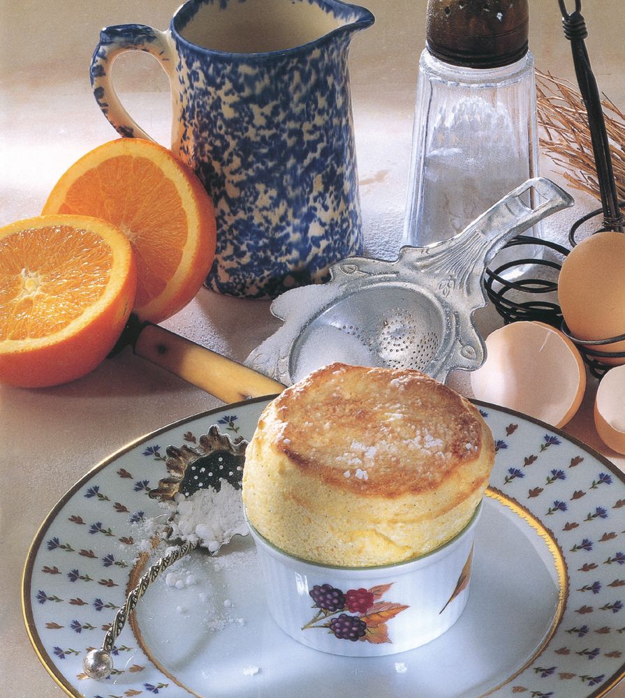 Hot Cointreau and orange soufflé from Desserts Le Cordon Bleu Home