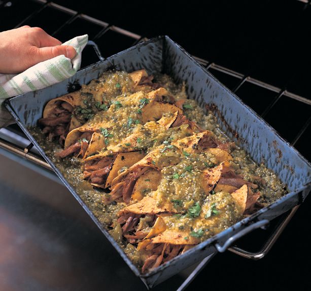 Duck Confit Enchiladas with Green Sauce from The Duck Cookbook by James