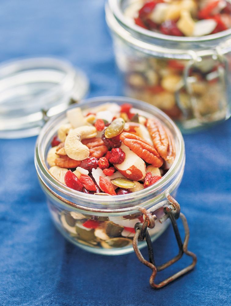 Nutty trail mix from Energy Balls & Power Bites by Sara Lewis