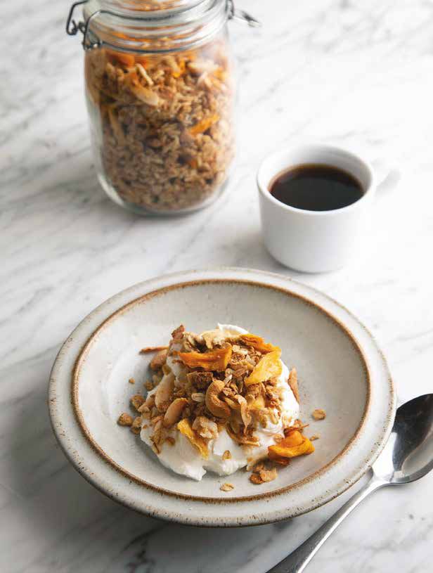 Tropical Granola from Eat Bike Cook: Food Stories & Recipes from Female Cyclists by Kitty Pemberton-Platt