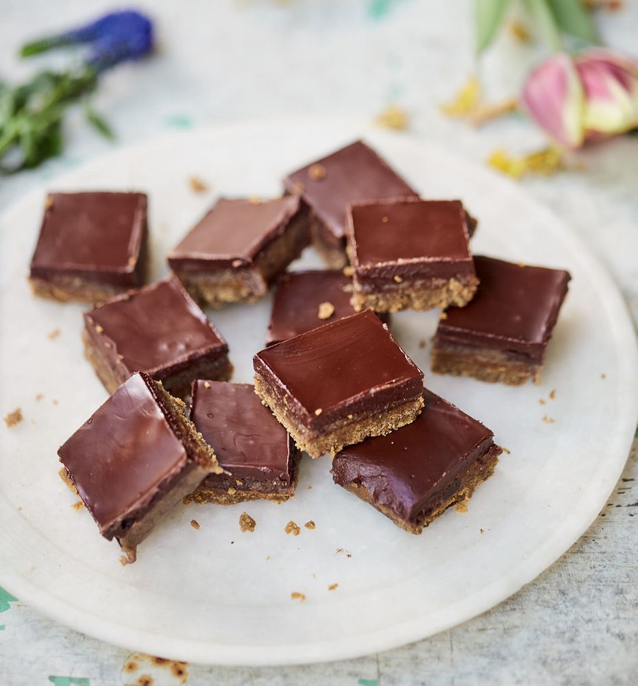 Cardamom millionaires with gram shortbread from East by West by Jasmine ...