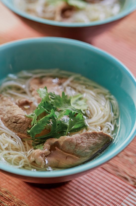 Beef with Rice Stick Noodle Soup from Katie Chin's Everyday Chinese