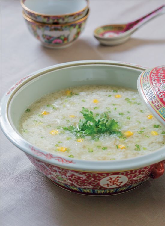 Velvet Chicken Corn Soup from Katie Chin's Everyday Chinese Cookbook