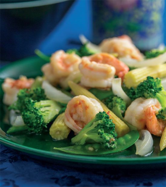 Jade Shrimp with Fragrant Vegetables from Katie Chin's Everyday Chinese ...