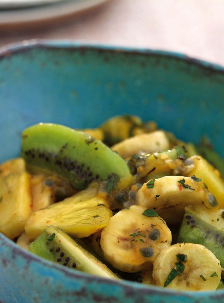 Banana, Kiwi and Passion Fruit Salad from Everyday Thai Cooking Quick