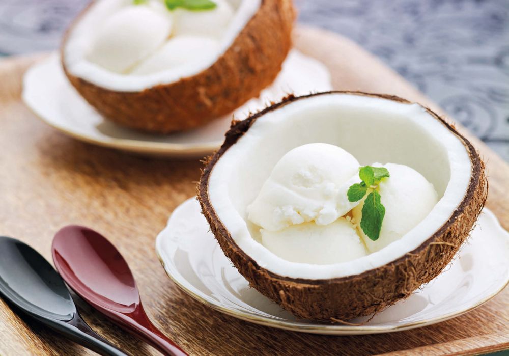 Coconut Thai Basil Ice Cream from Everyday Thai Cooking Quick and Easy