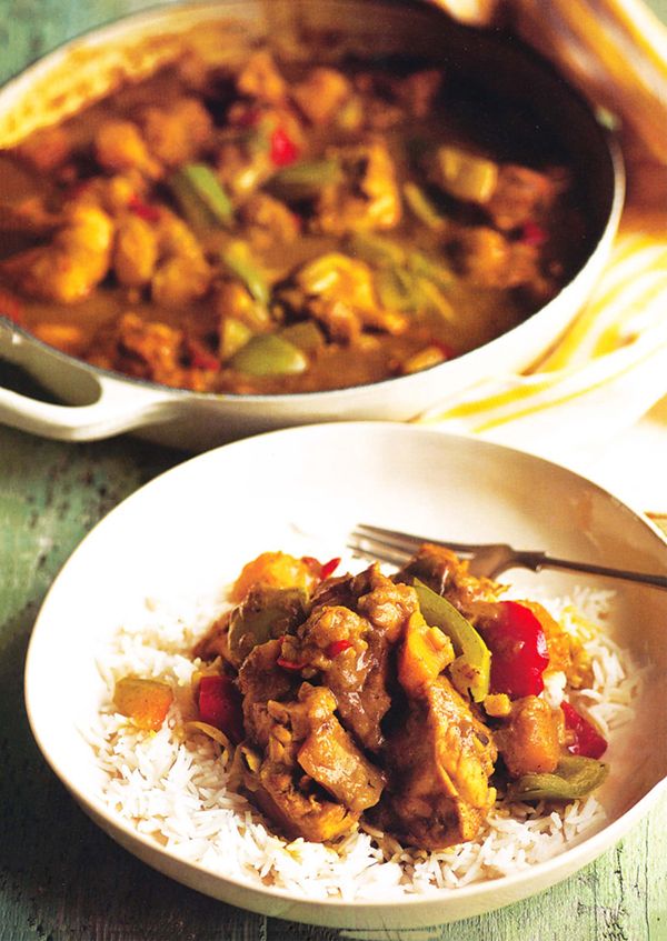 Chicken, Pepper and Squash Curry from Food for Friends by Levi Roots