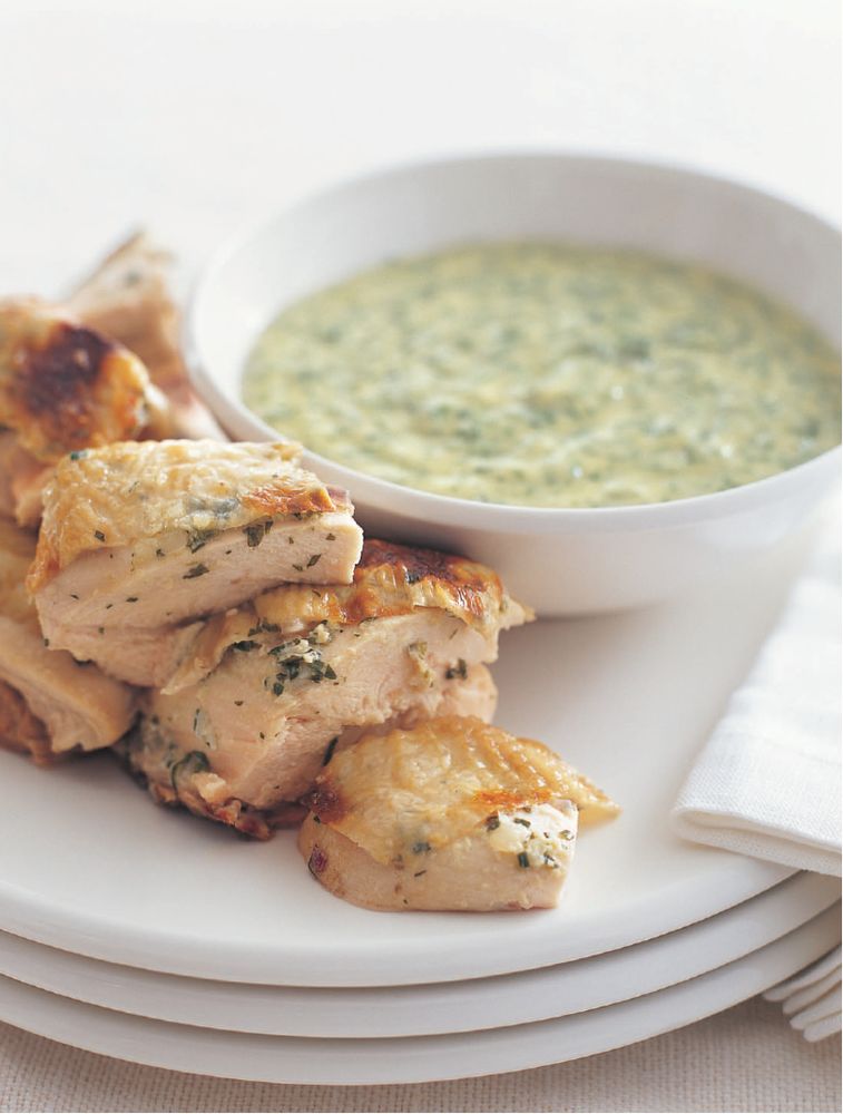 Butterflied Chicken with Ricotta and Garlic Stuffing from The Food I Love by Neil Perry