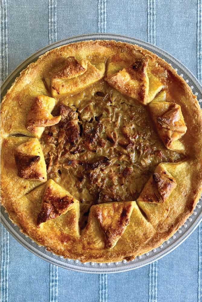 Pork & Fig Tart from Fool's Gold A History of British Saffron by Sam