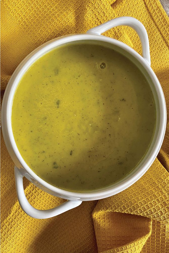 Courgette & Ginger Soup from Fool's Gold A History of British Saffron