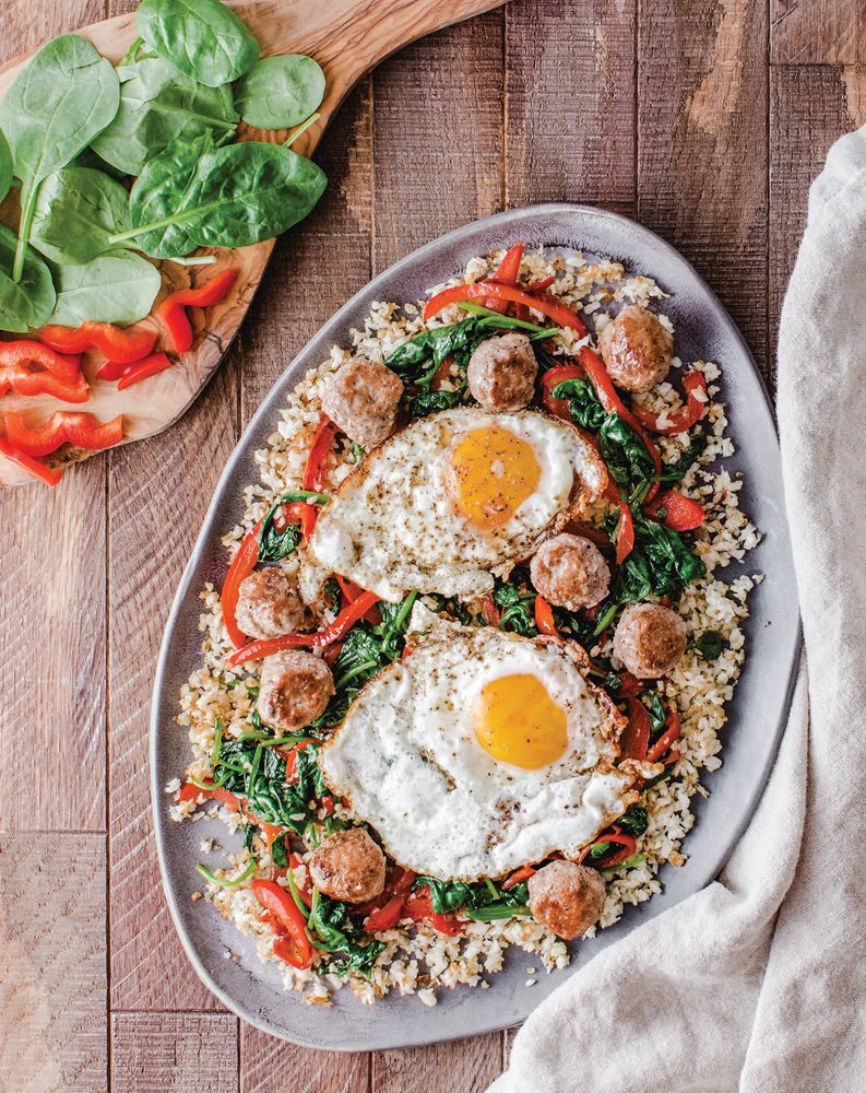 Mini Meatball Breakfast Hash from Flavcity's Five Ingredient Meals by