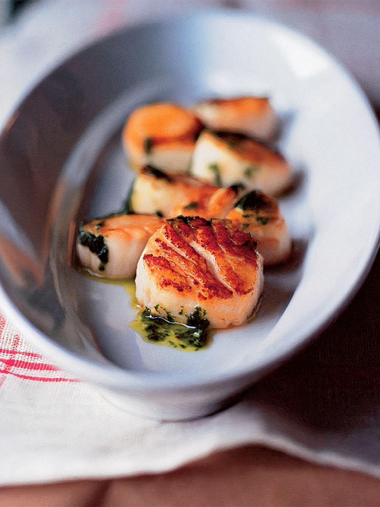 Sea Scallops a la Plancha from A Platter of Figs and Other Recipes by