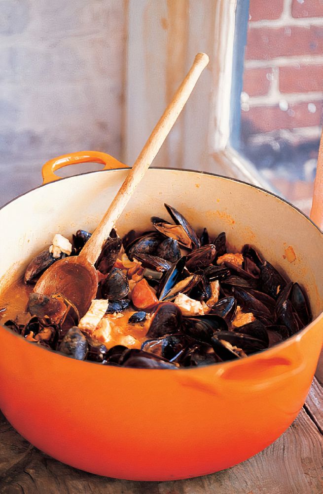 Fish Soup with Mussels and Chorizo from A Platter of Figs and Other Recipes by David Tanis