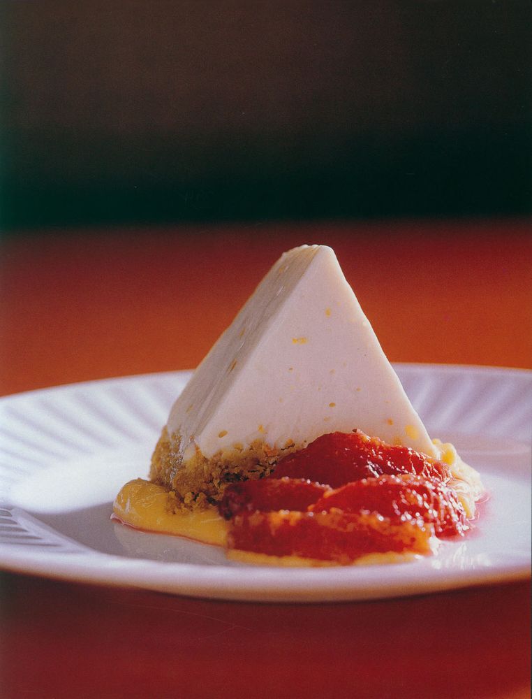 Goat’s Curd and Blood Orange Cream from Fire: A World of Flavour by Christine Manfield