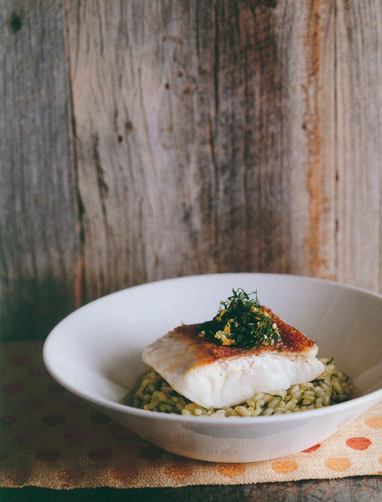 Grilled Fish with Gremolata Risotto from Fire: A World of Flavour by ...