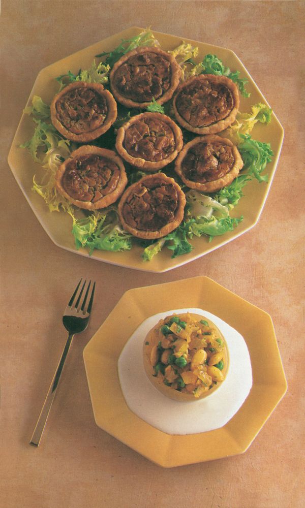 Walnut and Spring Onion Tarts from First Impressions by Josceline Dimbleby