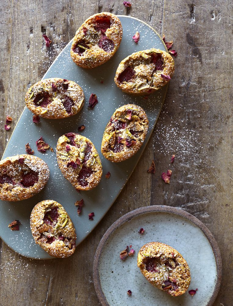 Raspberry, pistachio and rose friands from The Flexible Baker: 75 ...