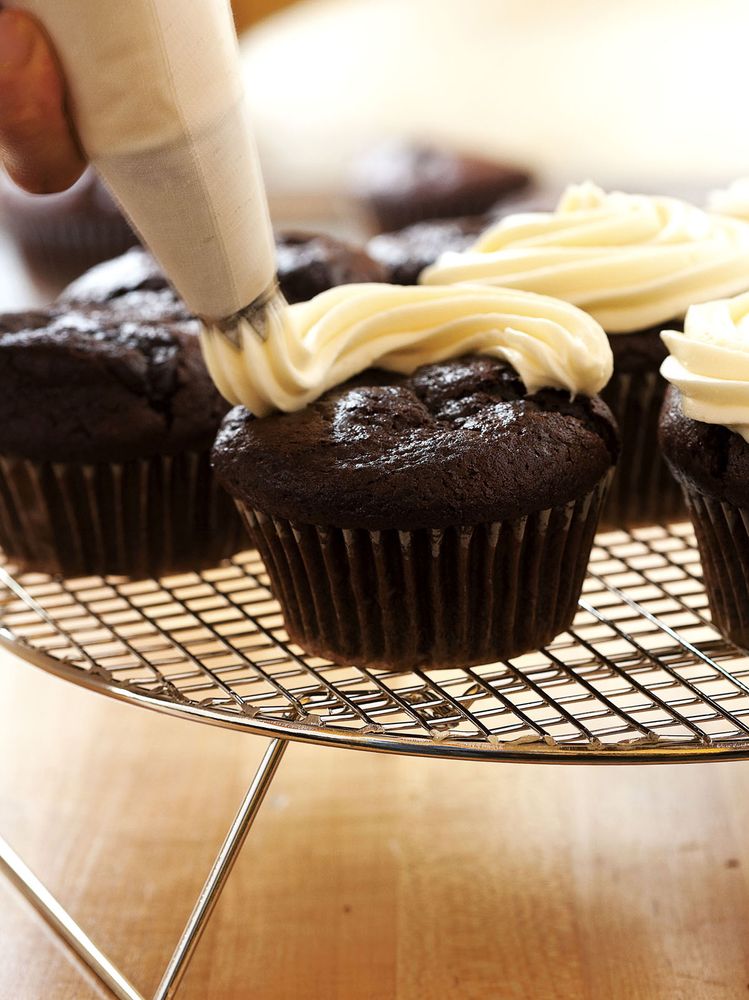 Chocolate Cupcakes with Crispy Magic Frosting from Flour: Spectacular Recipes from Boston's Flour Ba