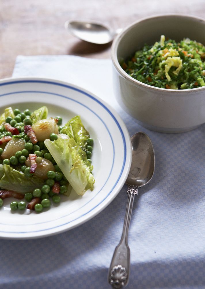 Petits pois à la Française from French Brasserie Cookbook by Daniel Galmiche