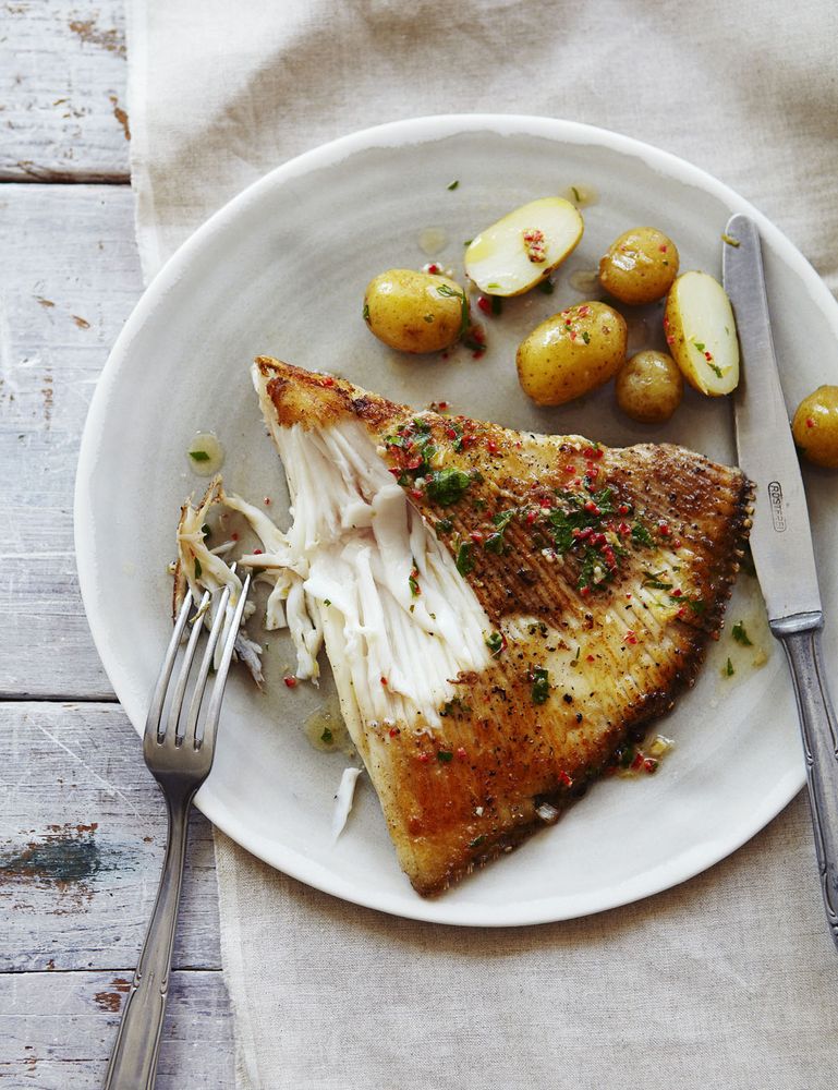 PanFried Skate Wings with ChilliLime Butter from French Countryside