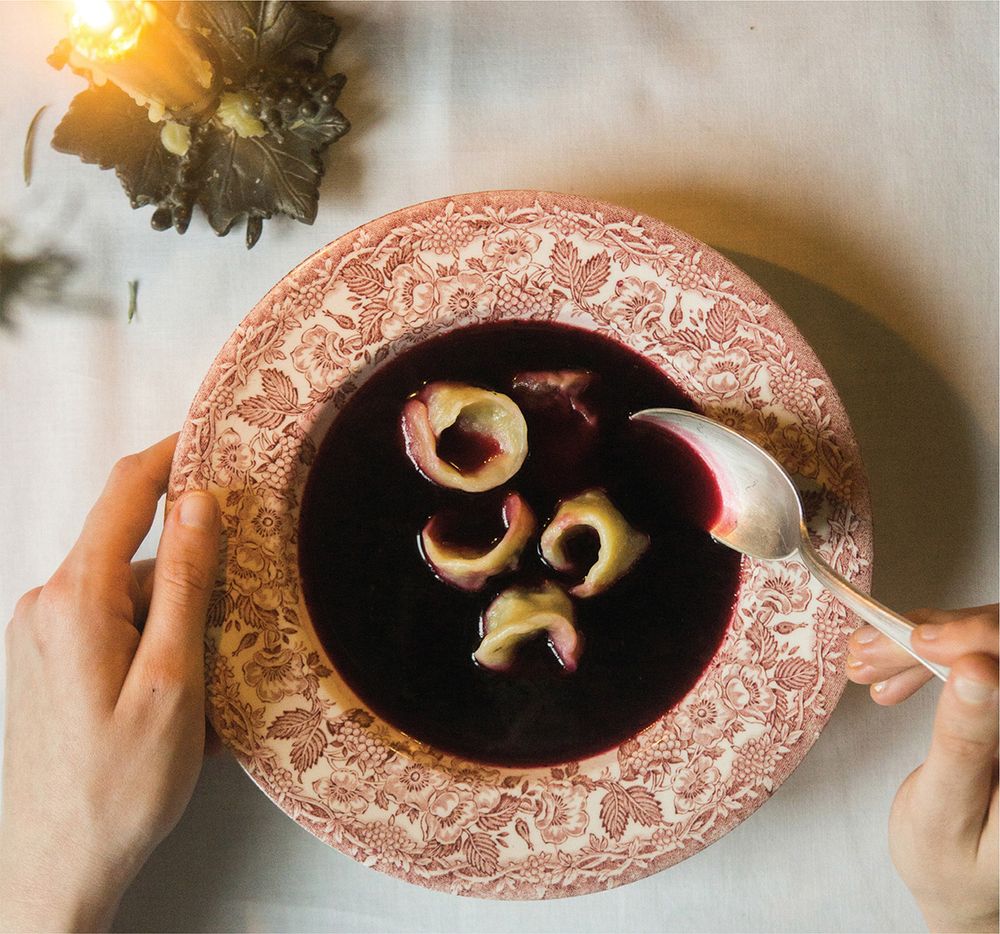 Clear Fermented Beet Soup from Fresh From Poland: New Vegetarian Cooking from the Old Country by Mic