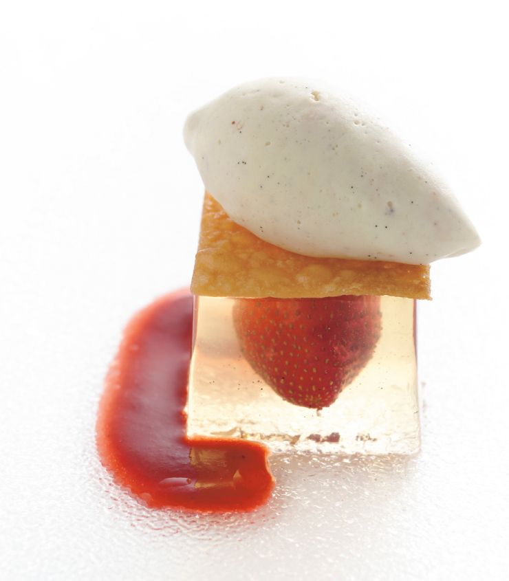 Macerated Strawberry Gelée from Frozen Desserts by Francisco Migoya