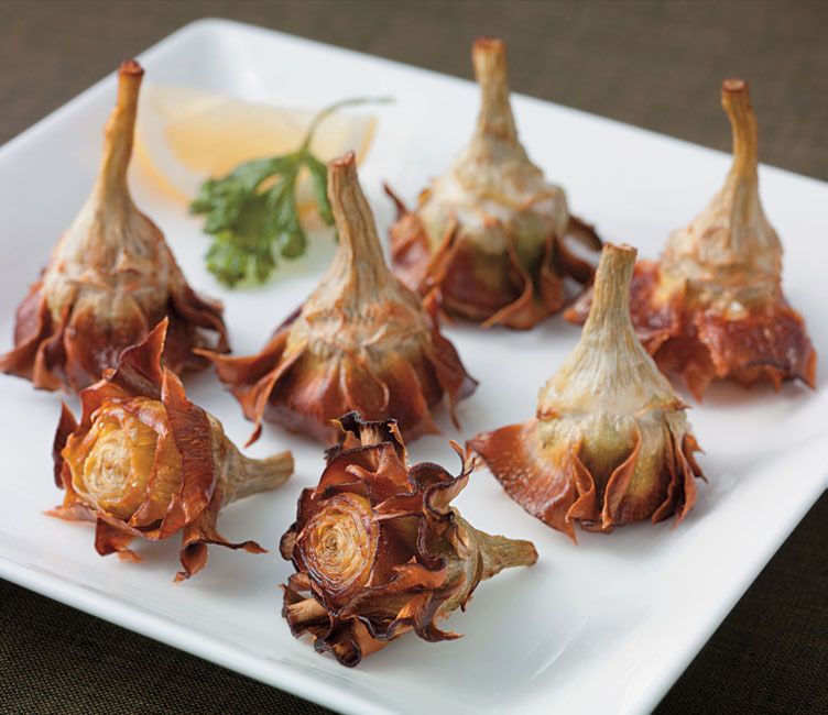 Carciofialla Giudea from The Fundamental Techniques of Classic Italian Cuisine by Cesare Casella and