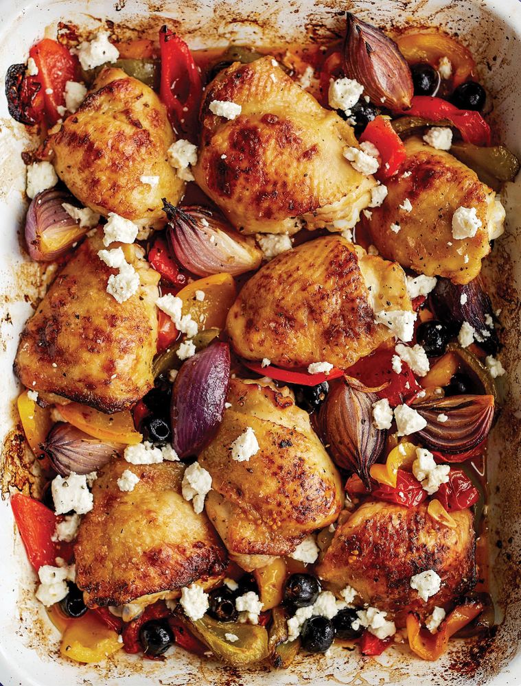 Greek Chicken Traybake from My Fussy Eater by Ciara Attwell
