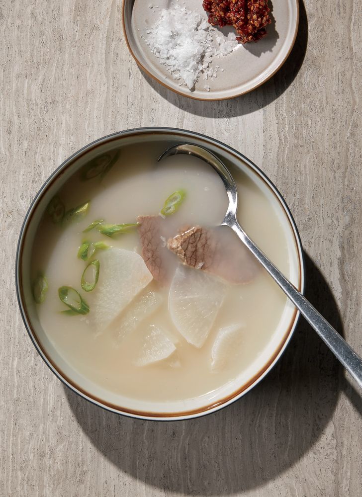 Beef Bone Broth from Korean Home Cooking: Classic and Modern Recipes by