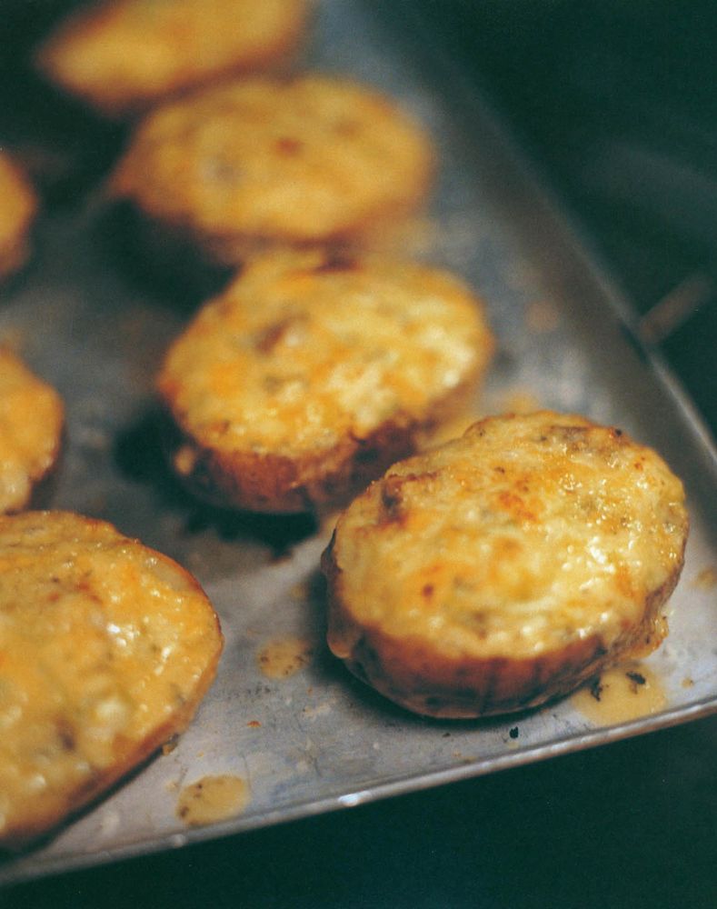 Baked Potatoes with Sour Cream, Chives and Bacon from Keeping it Simple by Gary Rhodes