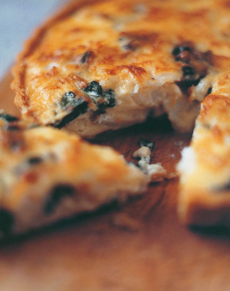 Smoked Haddock and Spinach Tart with Emmental from Keeping it Simple by Gary Rhodes