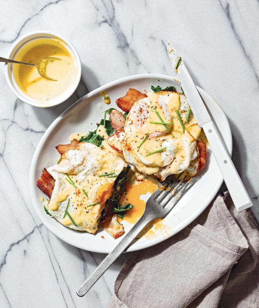 Eggs Florentine with Tarragon Hollandaise from Williams Sonoma at Home