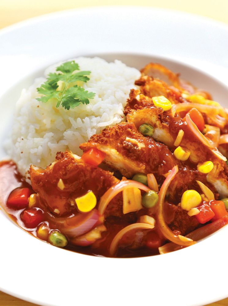 Hainanese Pork Chop Rice from Hawker Favourites: Popular Singaporean ...