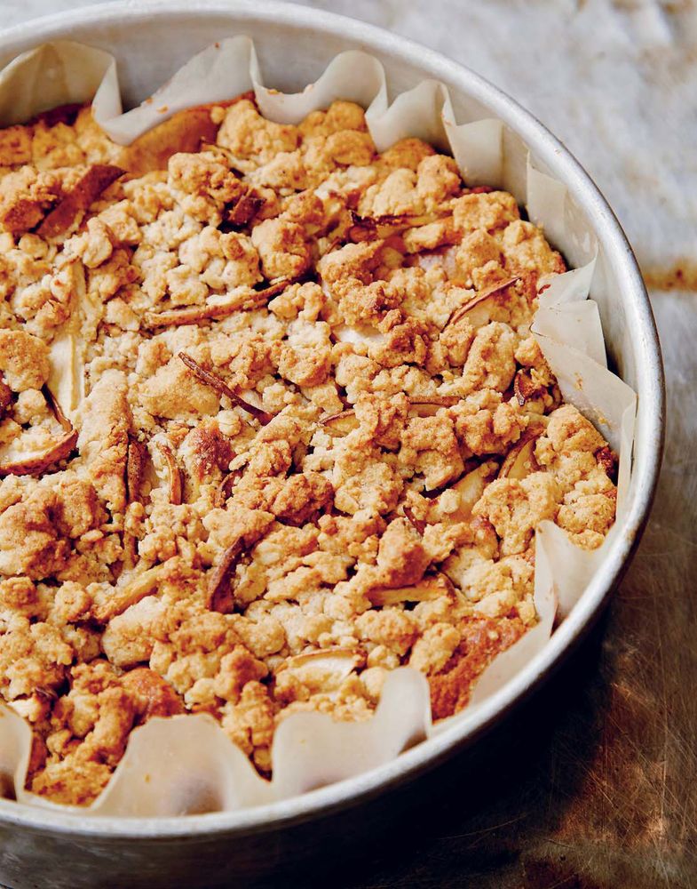 Pear WholeWheat Crumb Cake from Huckleberry Stories, Secrets, and Recipes from Our Kitchen by