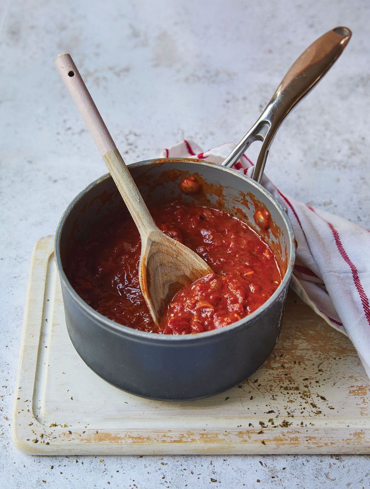 Everyday Tomato Sauce from We're Hungry! Batch Cooking Your Family