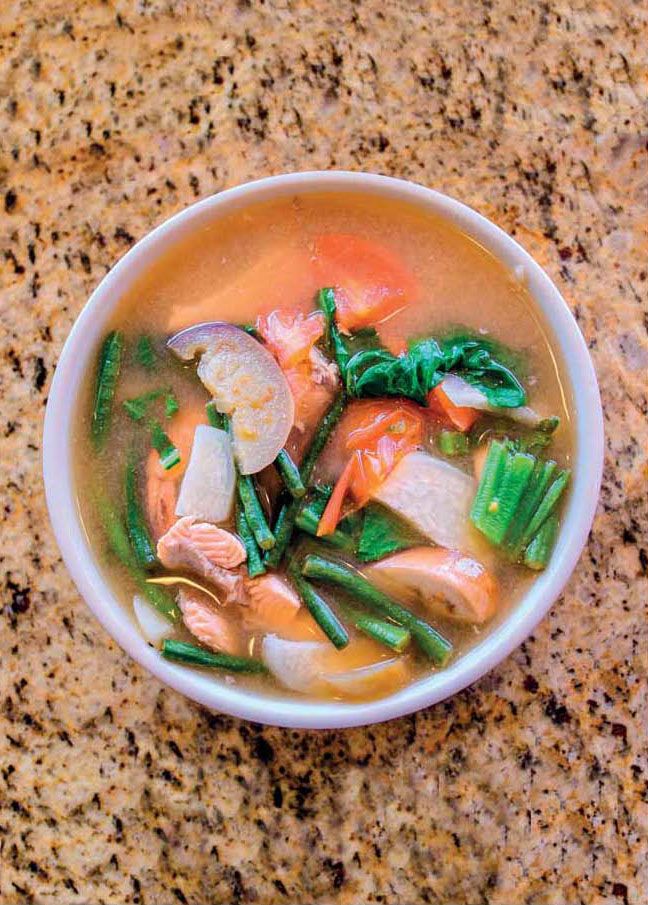 Hot and Sour Salmon Soup from Instant Pot Asian Pressure Cooker Meals