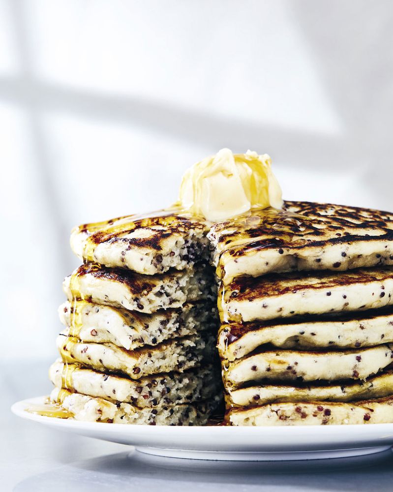 Fluffy Quinoa Pancakes from I Can Cook Vegan by Isa Chandra Moskowitz