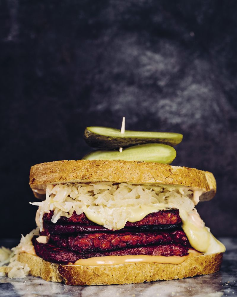 Tempeh Beet Reuben from I Can Cook Vegan by Isa Chandra Moskowitz