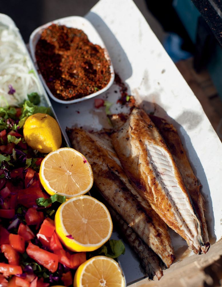 Fish Sandwich from Istanbul Cult Recipes by Pomme Larmoyer